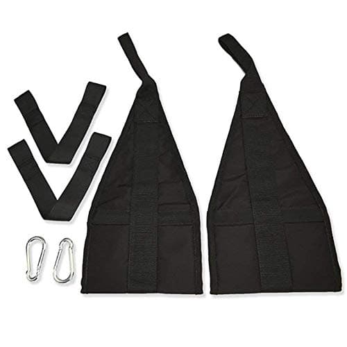 JERN AB Straps Arms Hanging Pull Up Belt Crunch Sling Abdominal Slings Workout Adjustable for Home Gym Use (Black)