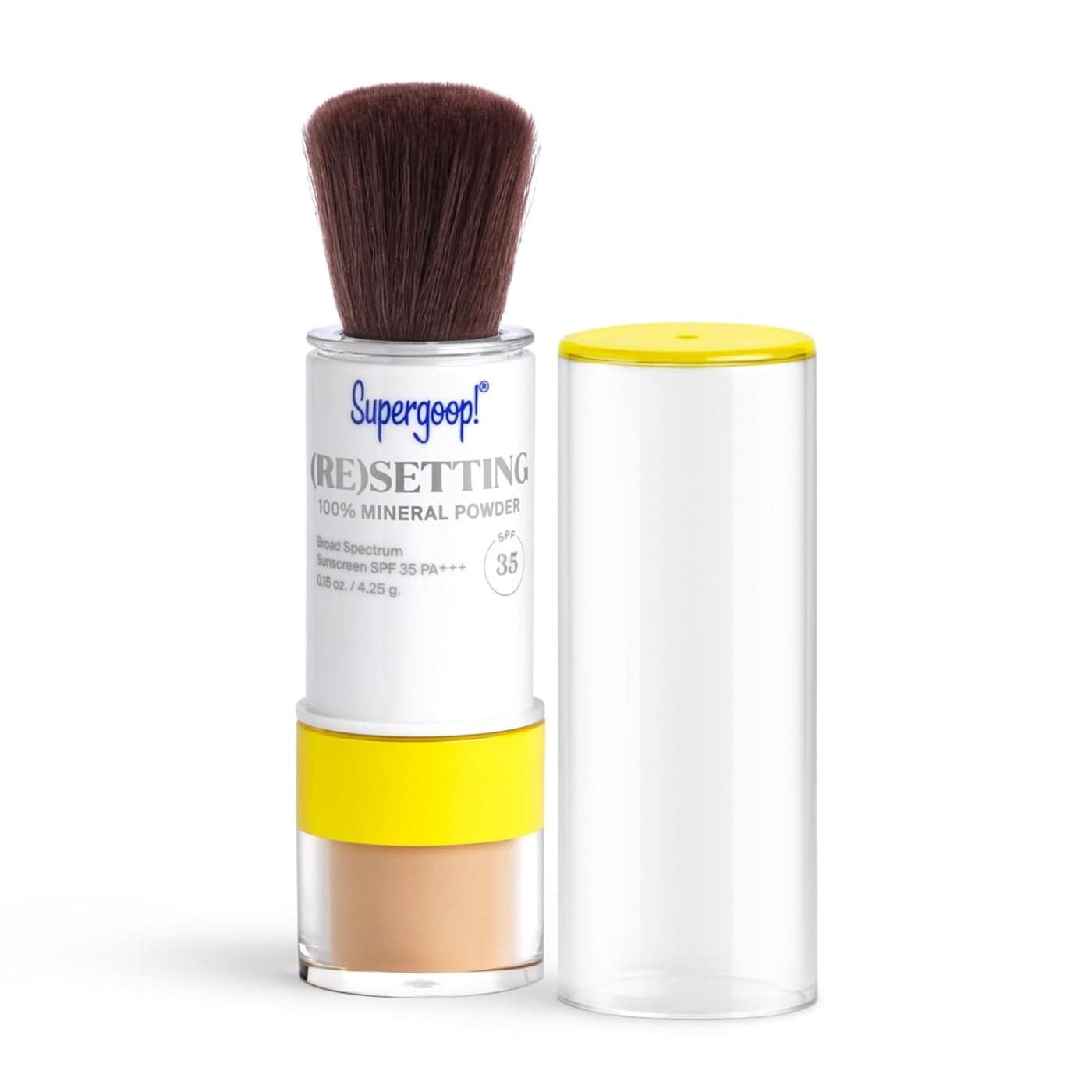 Supergoop Re setting 100 Mineral Powder Medium 015 oz Makeup Setting Powder Broad Spectrum SPF 35 PA Sunscreen With Ceramides Olive Glycerides Coated Silica Spheres