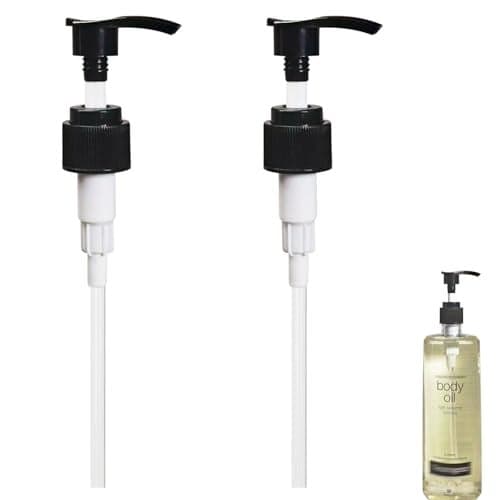 Dispenser Pump Compatible with Neutrogena Body Oil Black Pump for Bottle 16 Fl Oz 2 Pieces