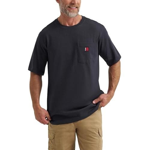 Wrangler Short Sleeve Pocket T-Shirt, Navy, Medium
