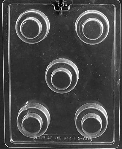 Grandmama's Goodies W072 Layer Wedding Cookie Cake Chocolate Candy Soap Mold with Exclusive Molding Instructions