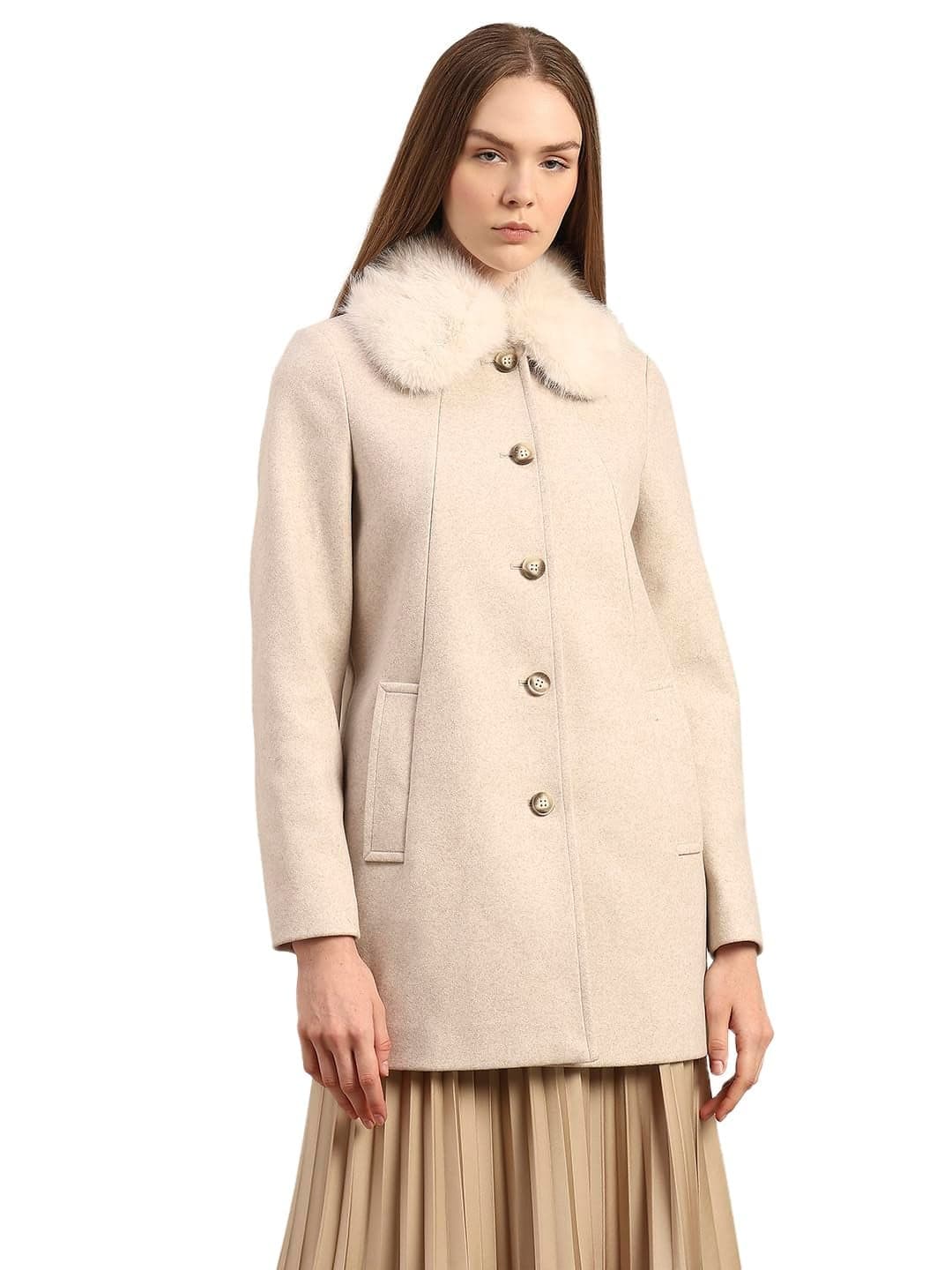 VERO MODA Women's Solid Coat