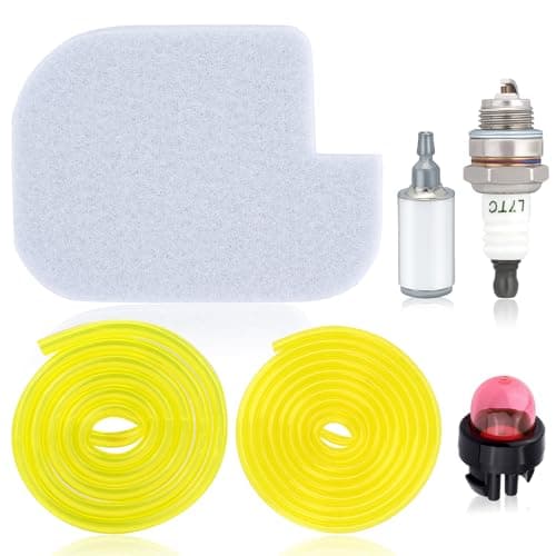 Hipa P3314 530057925 Air Filter Kit for Poulan P3816 PP3416 PP4018 PP3516 PP3816 PPB3416 PPB4018 S1970 Gas Chainsaw w Fuel Filter Fuel Line Hose Tube Spark Plug Kit
