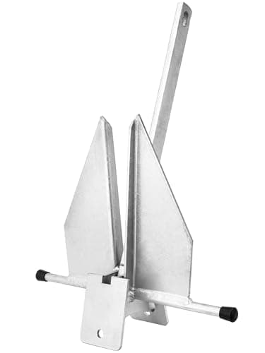 Young Marine Boat Anchor Fluke Anchor 8 LB 10 LB 13 lb for Different Size Boats Pontoon, Deck, Fishing, and Sail (13lb for Boats 20-32ft)