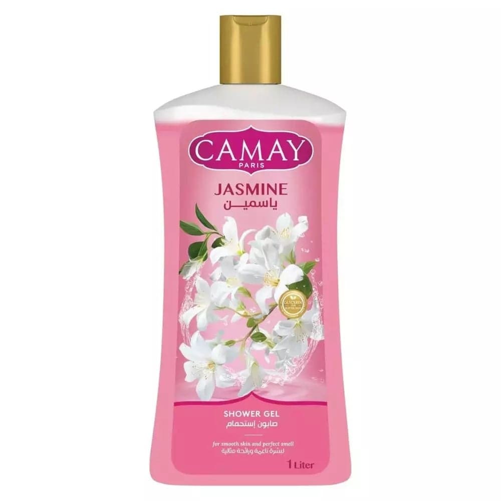 Camay Jasmine Fragrance Shower Gel For Smooth Skin And Perfect Smell- 1000ml