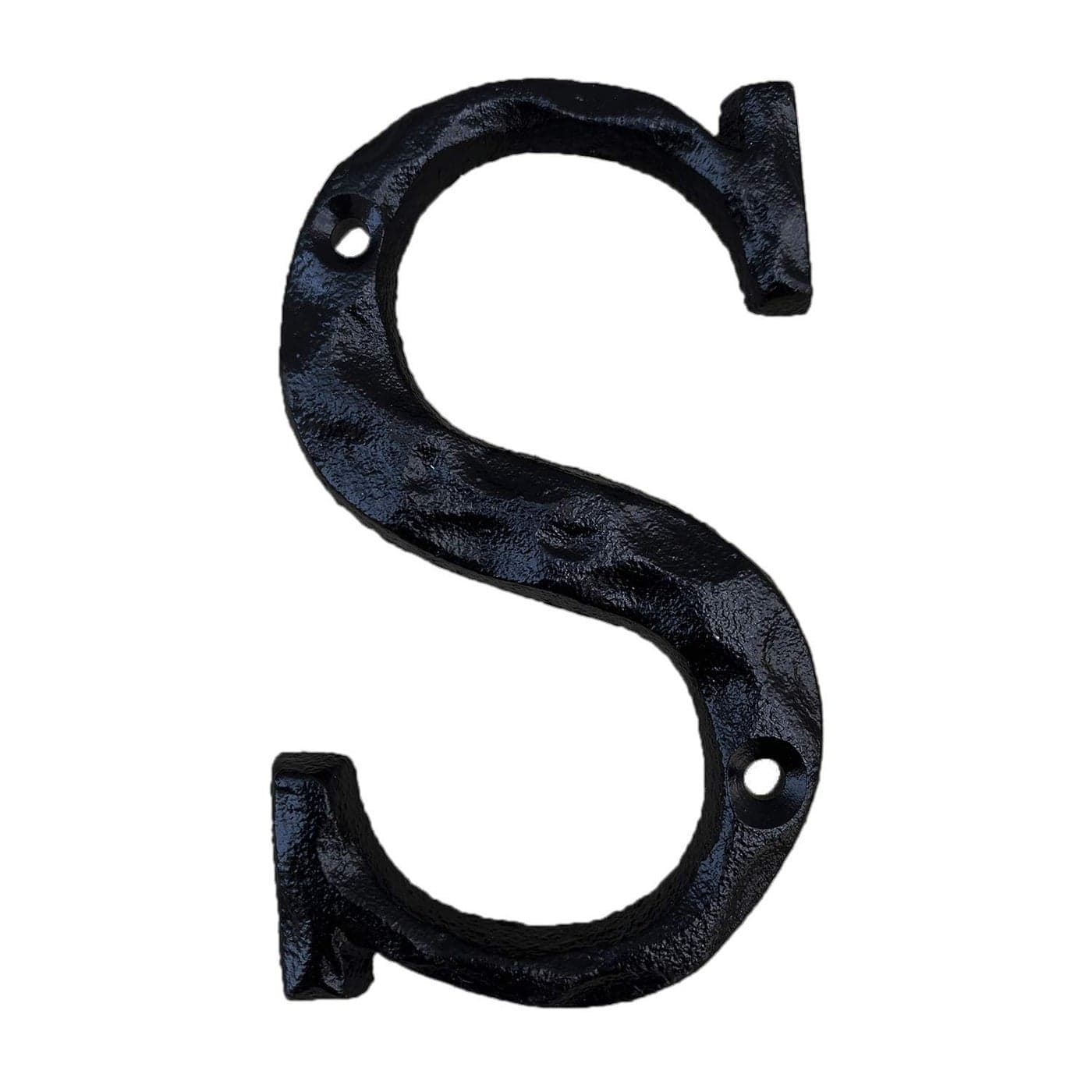 5 Inch High House Letters Solid Cast Iron Home Address Letters Perfect Matching Our 55 Inch House Numbers Black Finished Letter S