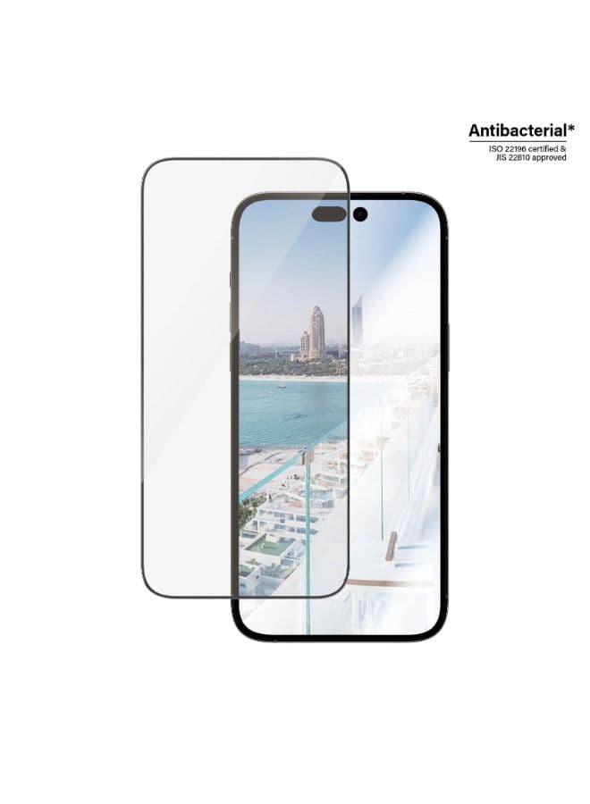 PanzerGlass ANTI-REFLECTIVE Screen Protector for Apple iPhone 14 Pro Max 2022 6.7" - Clear w/ Black Frame