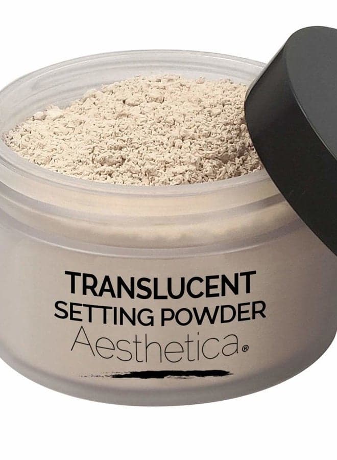 Translucent Setting Powder – Matte Finishing Makeup Loose Setting Powder – Flash Friendly Translucent Powder Foundation - Loose Face Powder Includes Velour Puff
