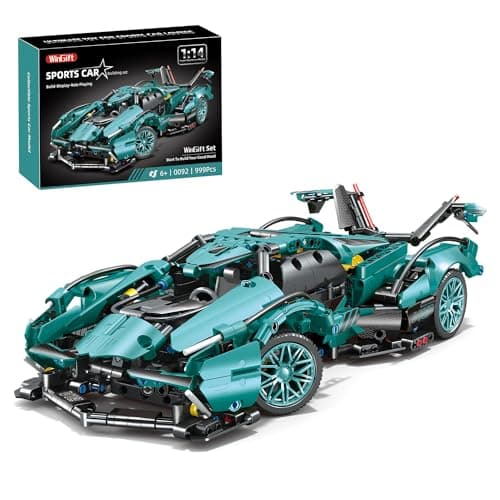 WINGIFT 999 Piece Sports Car Building Blocks Toys Boys or Adults Kits 114 Race Car Model Building Set Adult Collectible Model Cars Set to Build STEM Super Cars Sets for Boys Girls Age 612 814