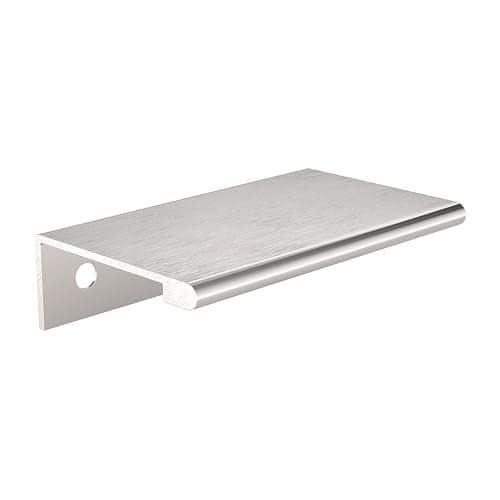 Richelieu Hardware BP989850170 Lincoln Collection 2-inch (50 mm) Center-to-Center Stainless Steel Modern Cabinet and Drawer Edge Pull Handle for Kitchen, Bathroom, and Furniture