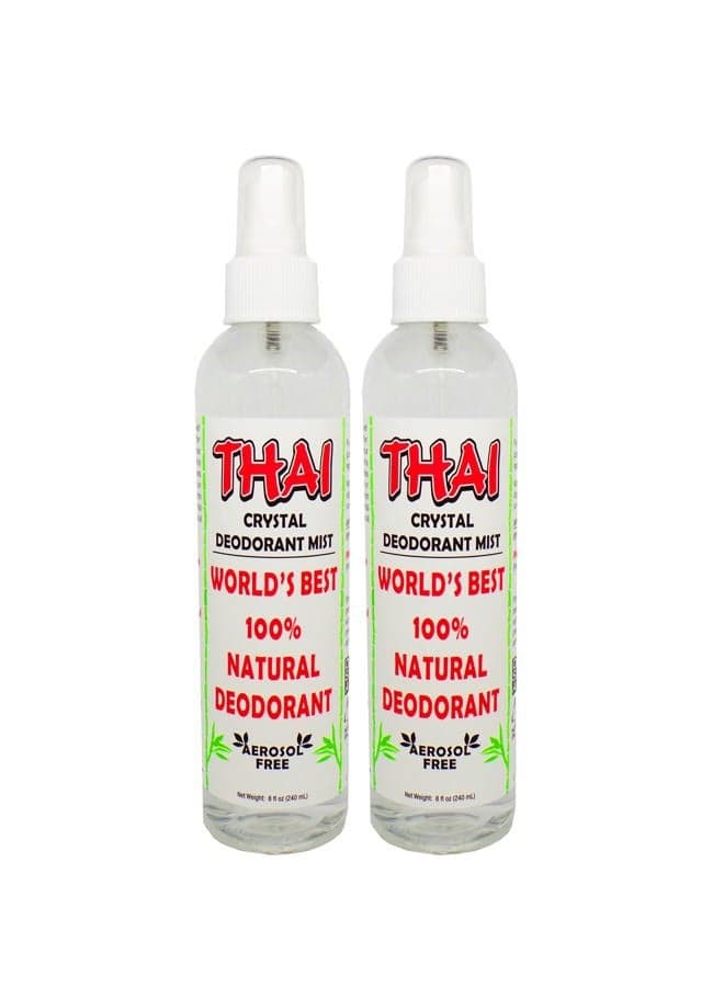 Crystal Mist Natural Deodorant Spray 8 oz. Bundle, Pack of 2