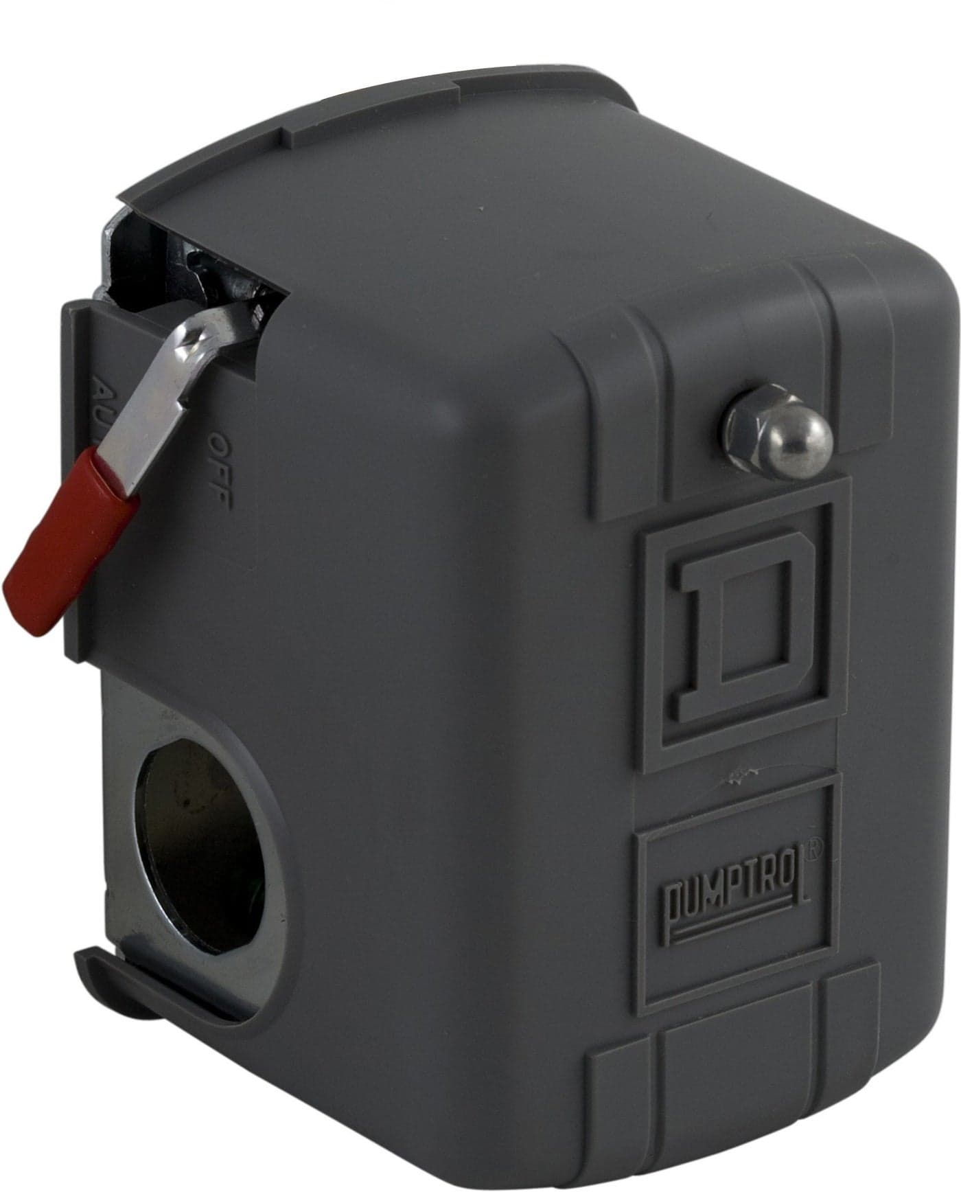Telemecanique Sensors 9013FHG12J52M1 Air-Compressor Pressure Switch, 125 Psi Set Off, 30 Psi Fixed Differential, 1/4" Npsf Internal, Auto/Off Cut-Out Lever