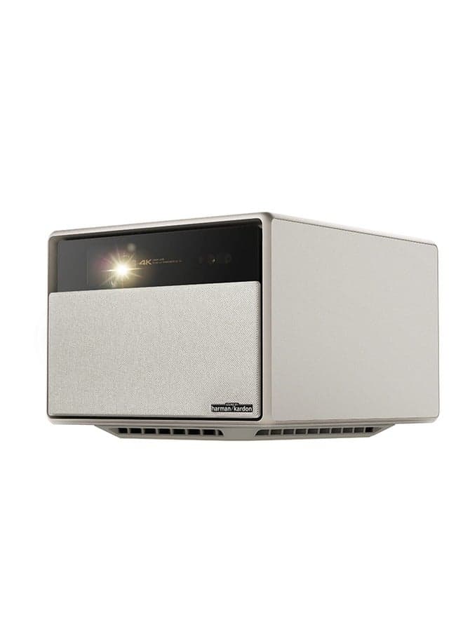 HORIZON ULTRA 4K Home Smart Projector w/ Dolby Vision, Dual Light System, 2300 ISO Lumens, Up to 200" Screen Size, for Home/Office, 2x 12W Harman/Kardon Speakers, Smart Screen Adaptation - Beige