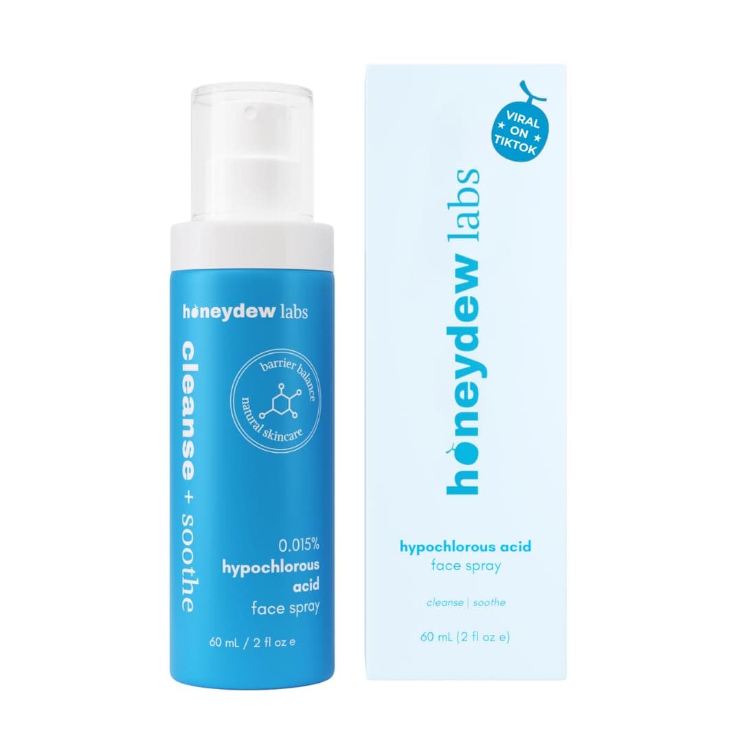 Honeydew Labs Hypochlorous Acid Spray Eyelid Cleanser HOCl Face Skin Mist for Acne Eczema Irritation MultiPurpose Skin Repair PostWorkout Scalp Sensitive Skin Travel Size 2 oz