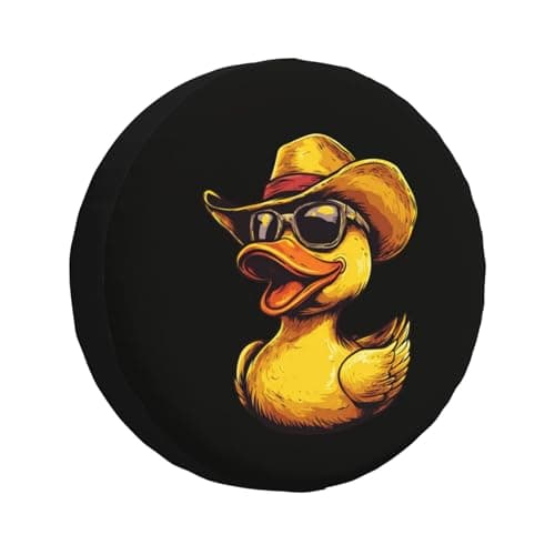Cute Duck Spare Tire Cover Universal Wheel Tire Cover Funny Cartoon Duck Tire Protectors for Travel Trailer Rv SUV Truck Camper and Many Vehicle 16 Inch