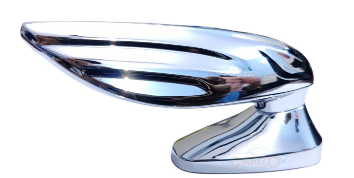 CARIZO Car Hood Emblem, Monogram 3D Badge, Wing Design Front Vehicle Hood Ornament, Chrome Badge Car Accessories, Fit Front, Compatible with All Vehicles, Model TG+ CT-222