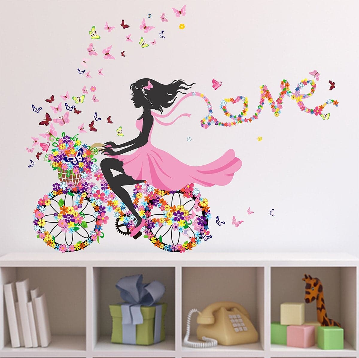 Wallstick Love Color Full Stickers wallsticker (Vinyl 100 cm x 80 cm)