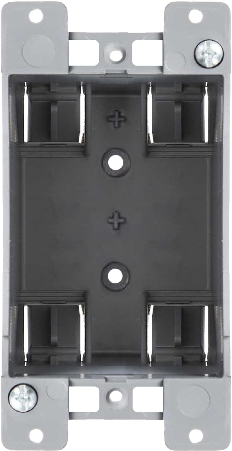 Newhouse Hardware 1Gang PVC Old Work Electrical Outlet Box 12Pack 14 cu in Plastic Junction Box for Switches GFCI or Duplex Receptacle Outlet Old Work Electrical Box for Home Improvement
