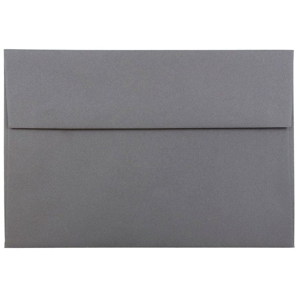 JAM PAPER A8 Premium Invitation Envelopes 5 12 x 8 18 Dark Grey 50Pack