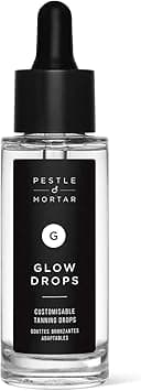 Pestle Mortar Glow Drops Fake Tan Self Tan Drops with Hyaluronic Acid Customisable Face Tan Non Comedogenic Cruelty Free Vegan 30ml