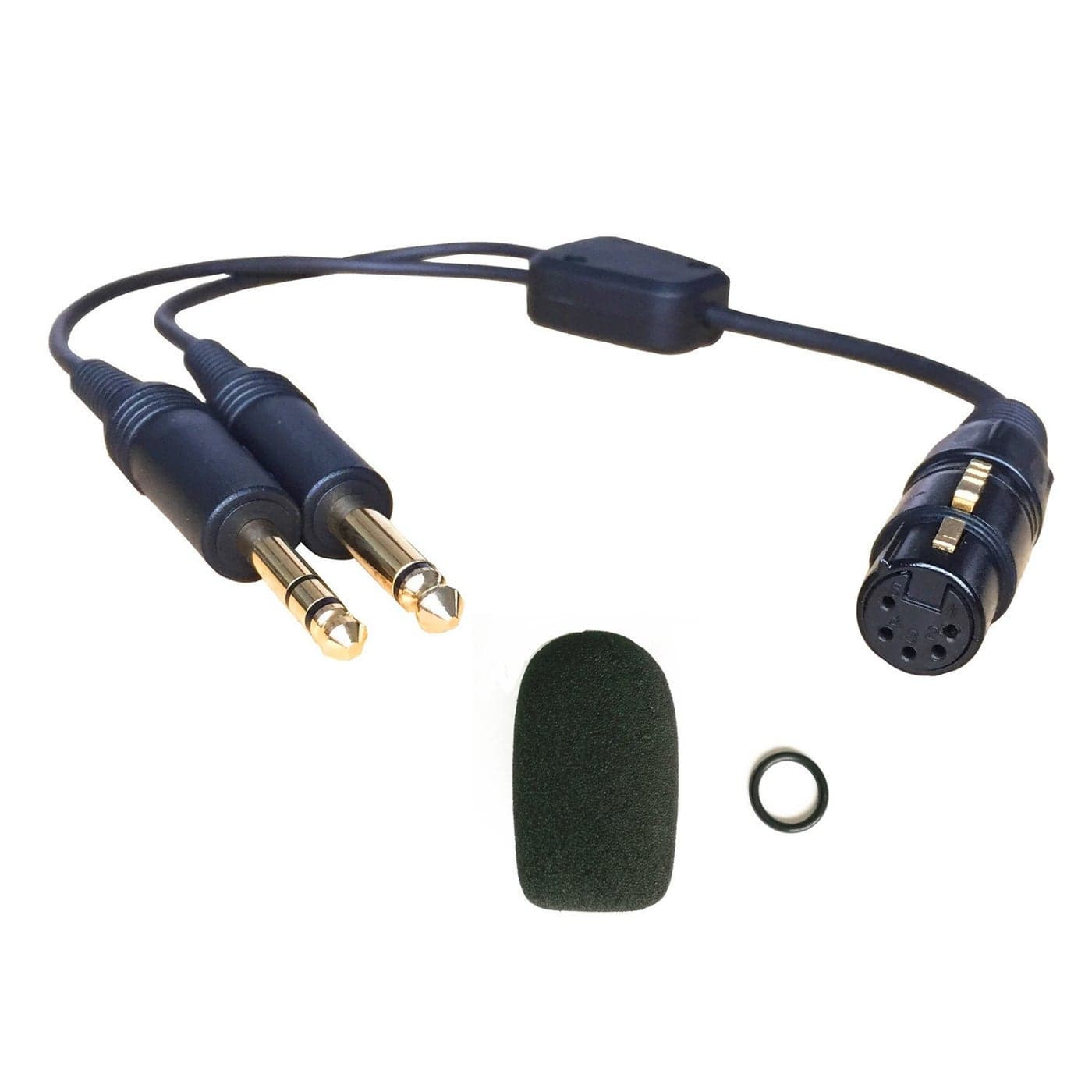 UFQ XLR Aviation Headset Adapter for General Aviation Headset