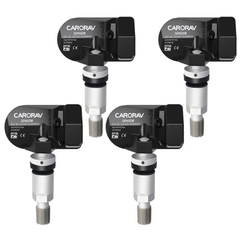 CARORAV TPMS Sensor, 434MHz Tire Pressure Monitoring System Sensor TPMS fit for 14-22 Jeep Cherokee Dodge RAM 1500 2500 3500 4500, Replaces# 68249197AA,4-Pack