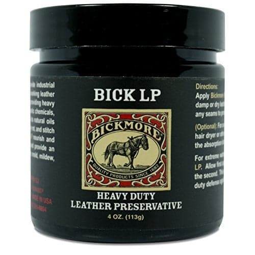 Bickmore Leather Conditioner, Scratch Repair Bick LP 4oz - Heavy Duty LP Leather Preservative | Leather Protector, Softener and Restorer Balm for Dry, Cracked, and Scratched Leather | Made in USA