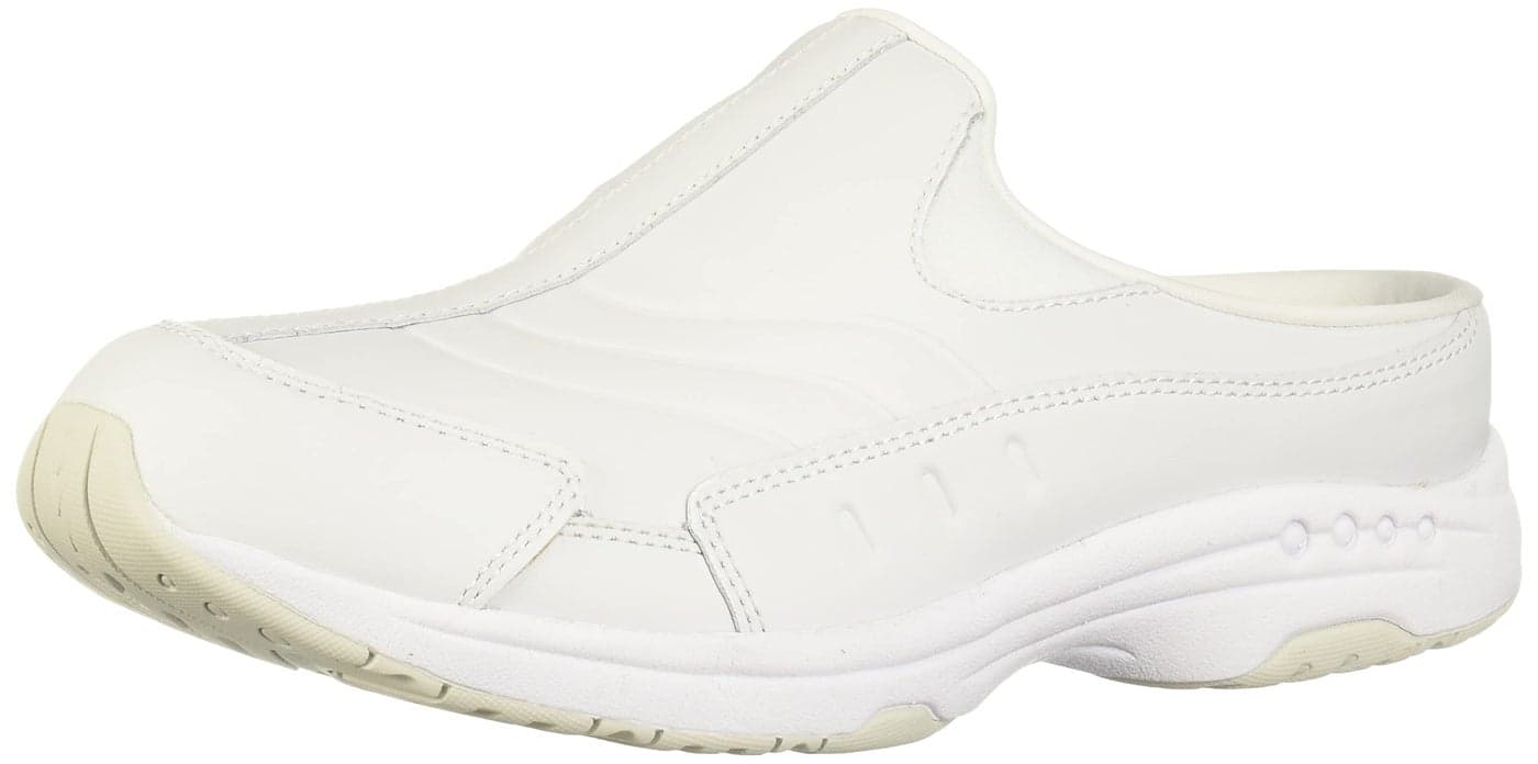 Easy Spirit womens Tourguide Mule, White Leather, 8 X-Wide US