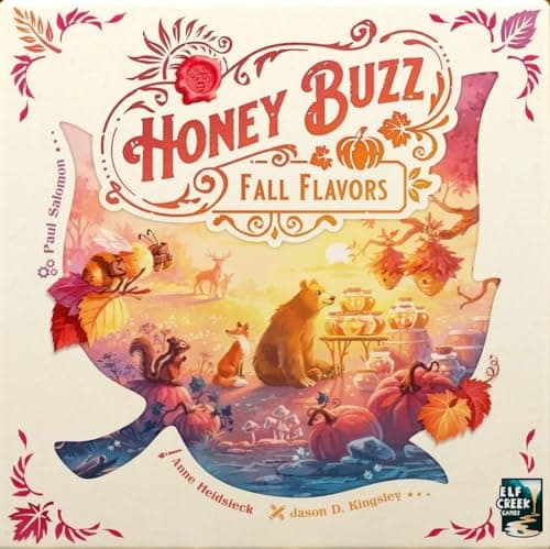Honey Buzz Fall Flavors Deluxe Edition Premium Expansion for Honey Buzz Board Game by Elf Creek Games AutumnThemed Strategy Game for 14 Players Ages 10