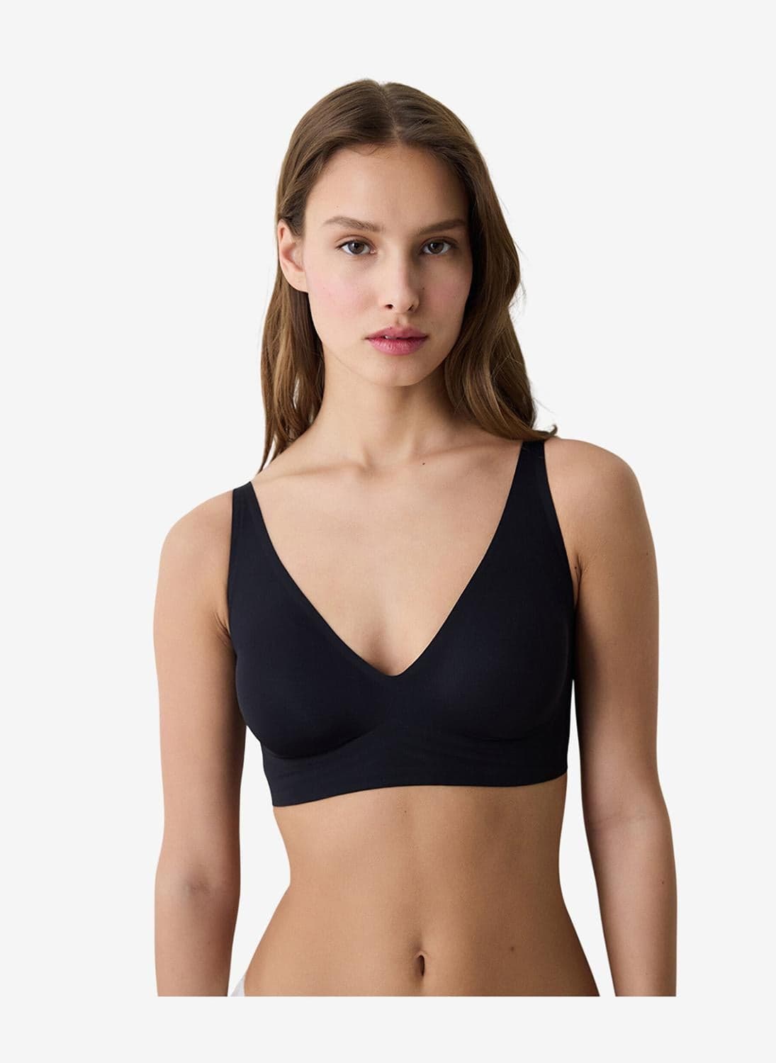 Women Nude Black Lifting Wireless Bra