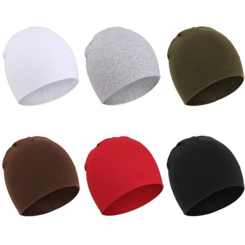 DRESHOW BQUBO 6 Pack Baby Hats for Boys Girls Unisex Baby Beanie Hat Soft Cute Knit Cap Nursery Beanie for Newborn Infant Toddler Kid