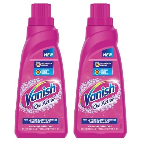 Vanish 800 ml (Pack of 2),All In One Instant Stain Remover|Removes Tough Stains & Brightens Colours|Detergent Add On|Suitable with all Washing Detergent Powders & Liquids