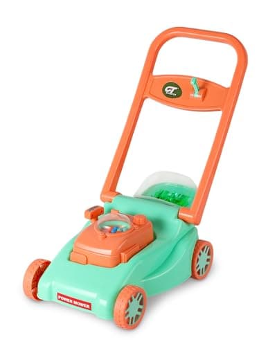 Kids Lawn Mower with Realistic GrassCutting Action and Sounds No Batteries Required Fun Outdoor Push Toy Birthday Gift Holiday Present for 3 4 5 6 7 8 Year Old Boys and Girls Green