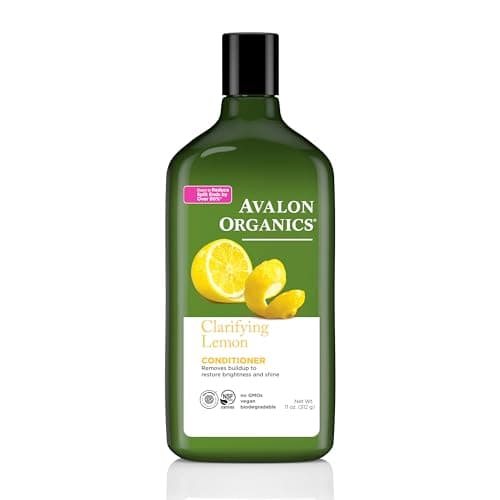 Avalon Organics Clarifying Lemon Conditioner Removes Buildup to Restore Brightness and Shine 11 Fluid Ounces