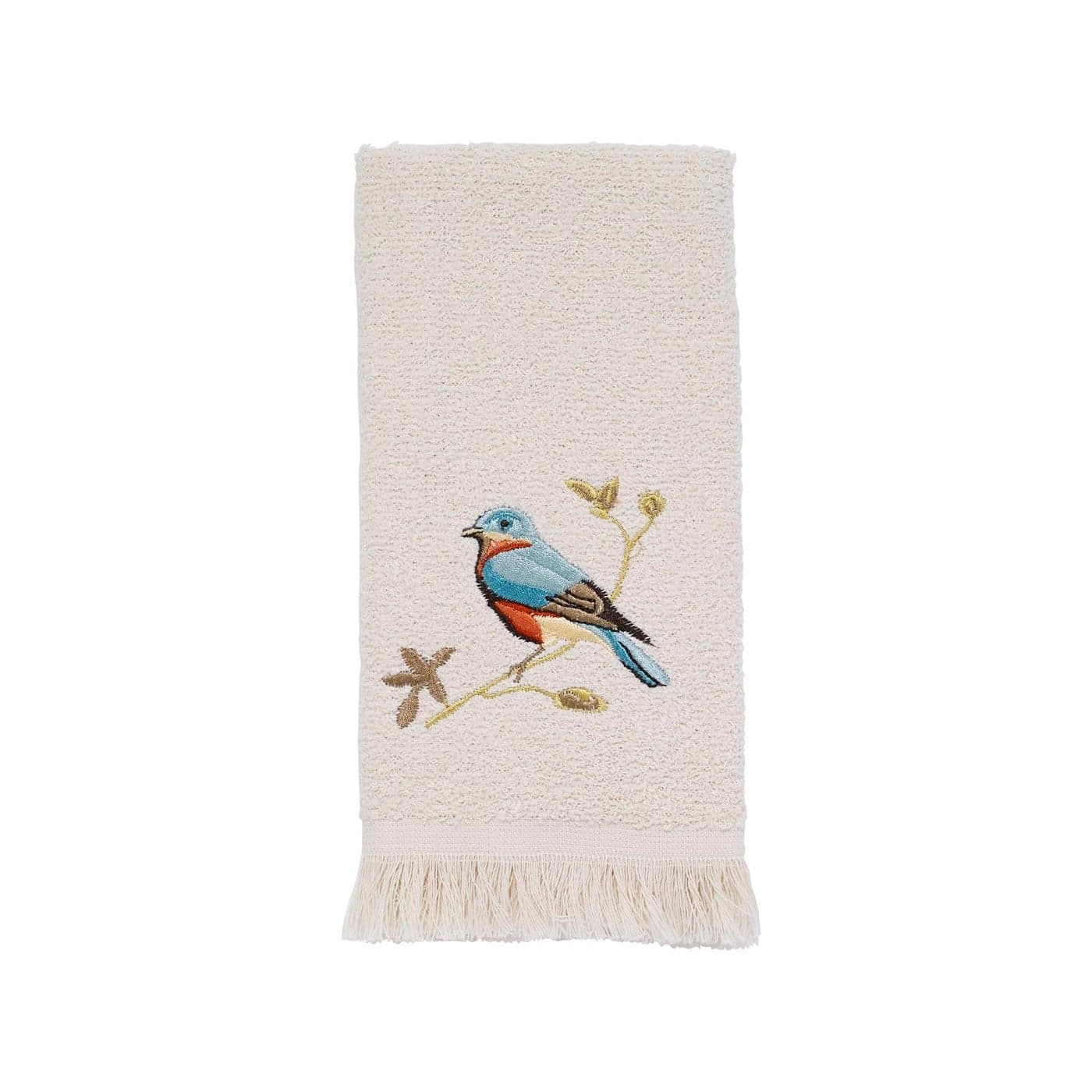 Avanti Linens Fingertip Towel Soft Absorbent Nature Isnpired Bathroom Decor Gilded Birds Collection