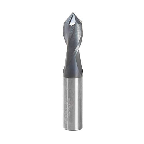 Amana Tool 51656 High Performance CNC Solid Carbide 90 V Spiral Drills with AlT