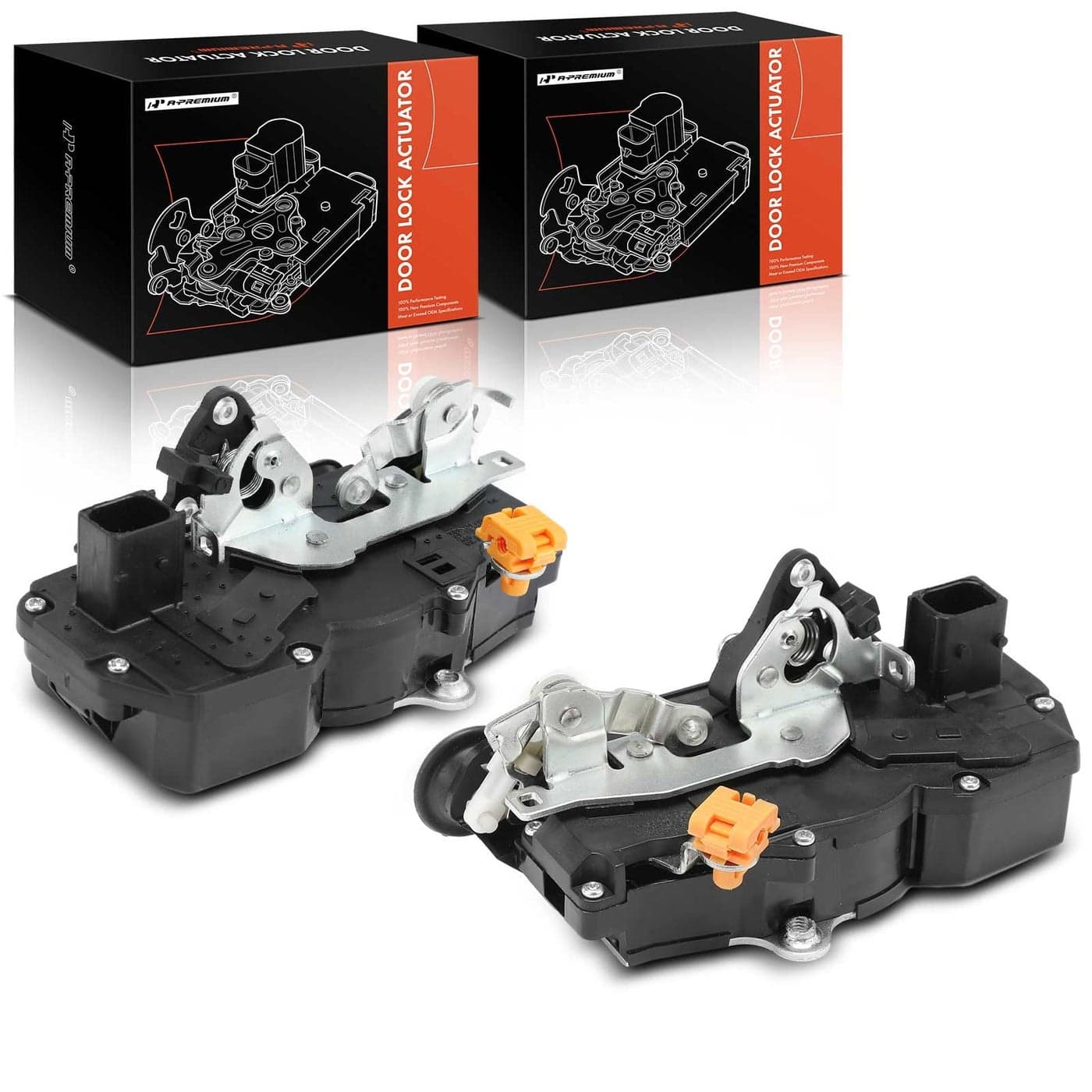 APremium Door Lock Actuators Compatible with Hummer H2 20032007 Rear Left and Right Side 2PC Set