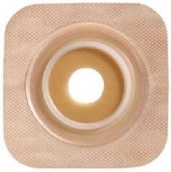 Convatec 125274 SUR-FIT Natura Two-Piece Pre-Cut, Stomahesive Flexible Skin Barrier with Tape Collar, Tan, 45mm (1 3/4") Flange; 35mm (1 3/8") Stoma Opening, 10/BX by Convatec