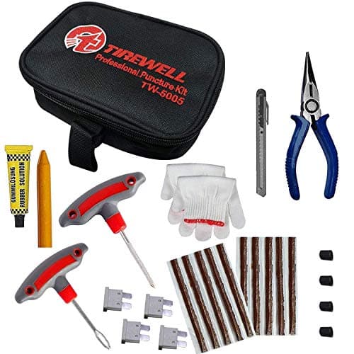 TIREWELL TW-5005 10 in 1 Tubeless Tyre Puncture Kit (TW-5005)
