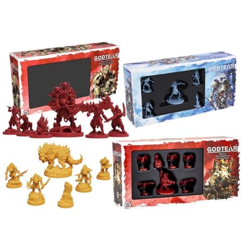 SFG Steamforged Games Godtear The Board Game Bundle Mournblade Maxen Skullbreaker and Fenra Expansion 4 Items