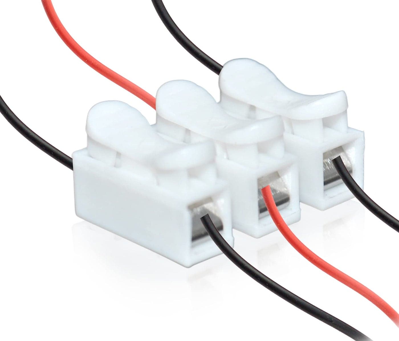 GLOBOMOTIVE Electrical Quick Push Cable Connector – High Pressure Resistant Splice Lock Wire Terminals Push Connector, 3 Way (Pack of 20)
