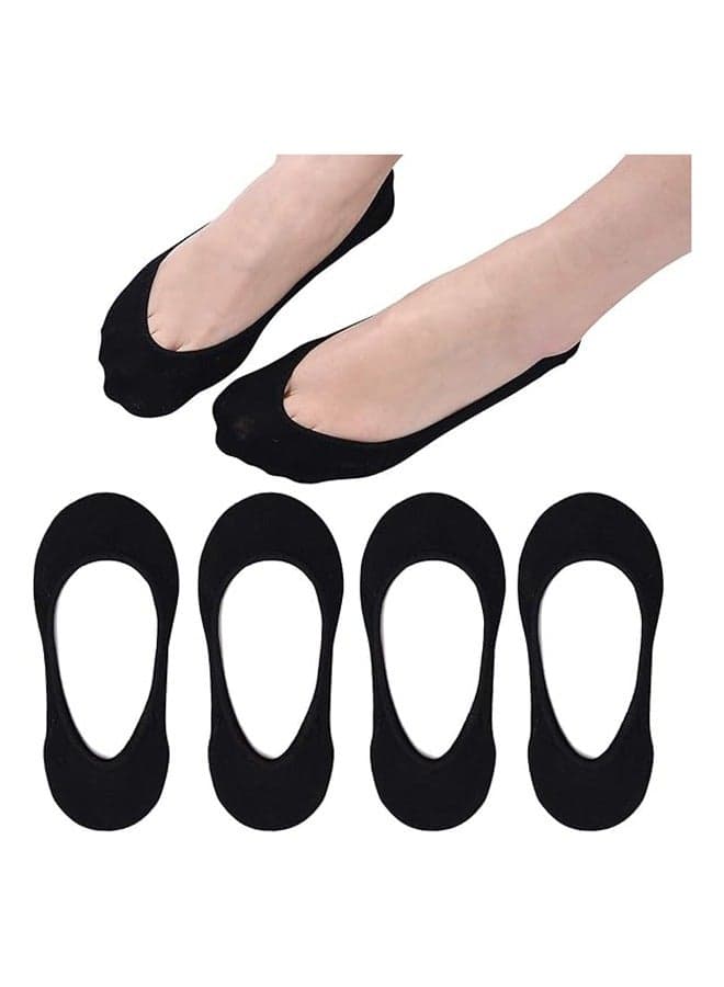 Ultra Low Cut No Show Socks Women Non Slip Cotton Liner Socks Hidden Invisible for Flats Boat Summer 5 Pairs