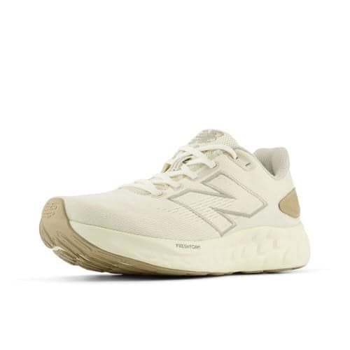 New Balance Women's Fresh Foam 680 V8 Running Shoe, Angora/Arid Stone/Angora, 5