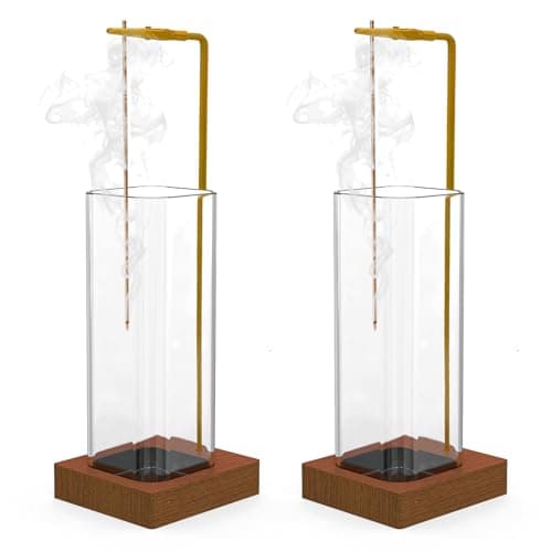 2 Pack Incense Holder, Incense Burner, Insence-Stick Holder Mess-Free Incense Burner Holder, Ideal for Meditation, Yoga, Relaxation, and Home Decor - Anti-Ash Flying