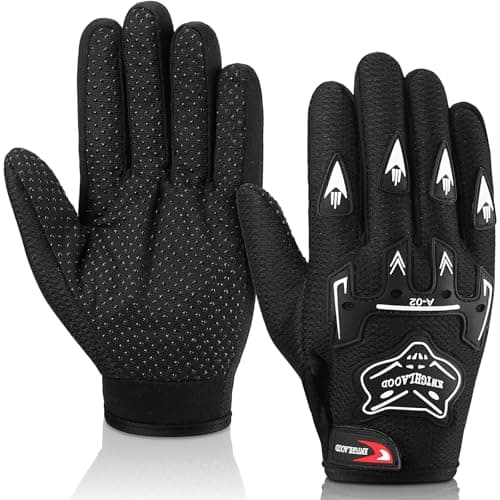 Frienda Motorcycle Gloves Riding Dirty Bike Gloves Racing Winter Power Sports Supplies for Riding Cycling Hiking OutdoorBlack906 x 453 Inches