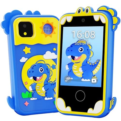 Kids Phone for Girl Toys Christmas Birthday Gifts for Age 310 Year Old Girls Boys Toys Kids Toddler Smart Phone Detective Educational Learning Toys with 28 Touchscreen Music Video Game Blue