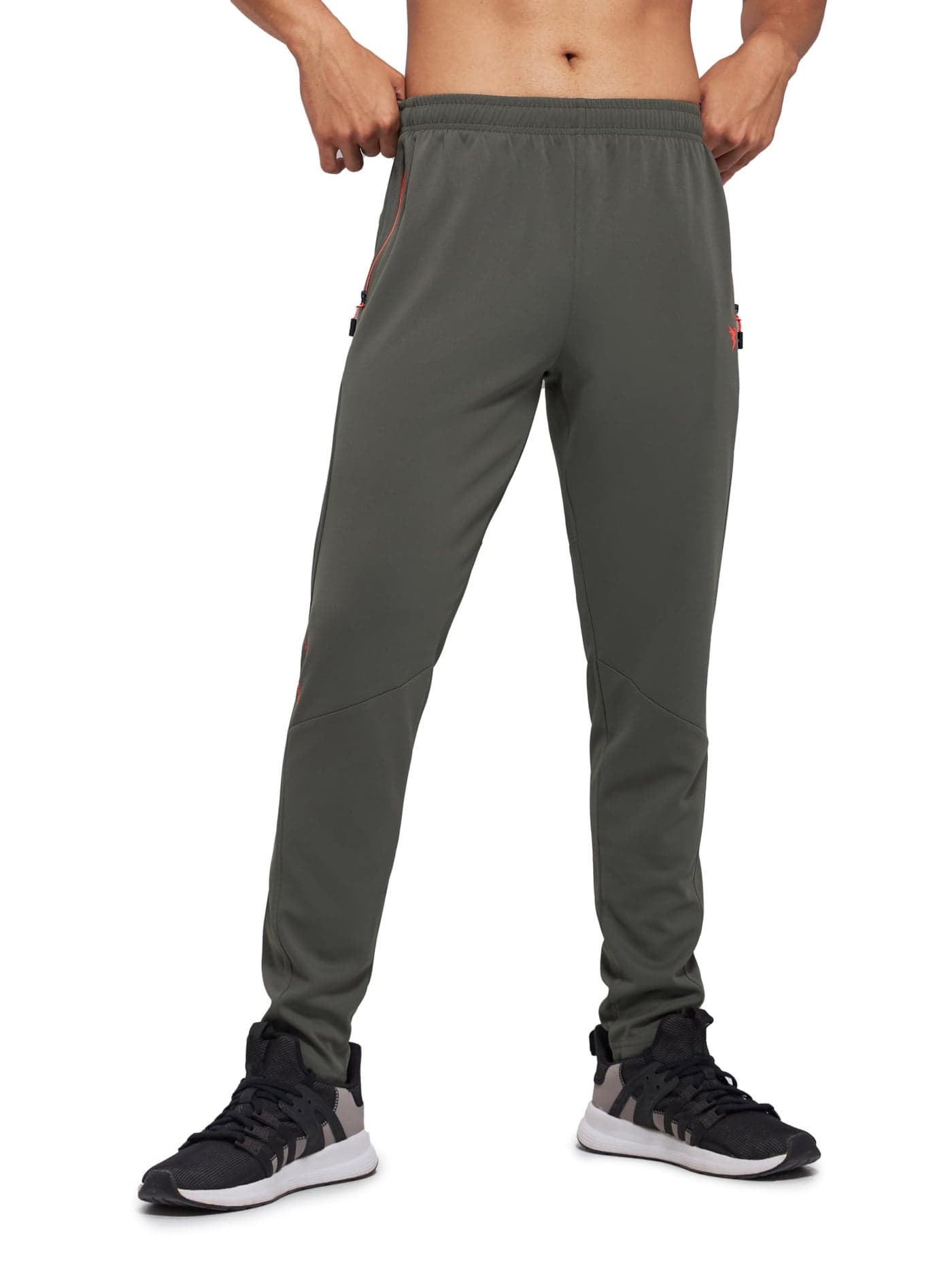 TECHNOSPORT Mens Polyester Slim Fit Activewear Track Pant for Running and Gym Sports - (MPOR25BTE_Beetle_L)