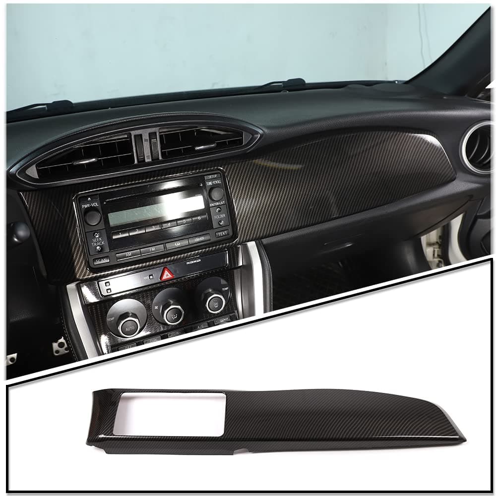 Touch Screen Car Display Navigation Screen Trim Cover ABS Trim Small Screen for Subaru BRZ Toyota 86 Accessories 20122020CoPilot Dash Instrument Panel Decor Cover Trim Carbon Fiber Pattern