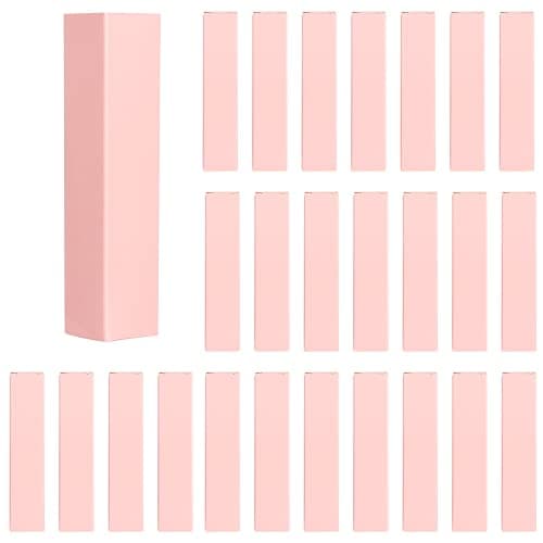 COSIDEA 50 PCS Empty Pink Lip Gloss Boxes W25 xW25 xH117mm W098xW098xH46 inch Cosmetic PerfumeMascara Box Packaging for Small Business Wholesale small Kraft Paper Box Luxury Holder Wrapping