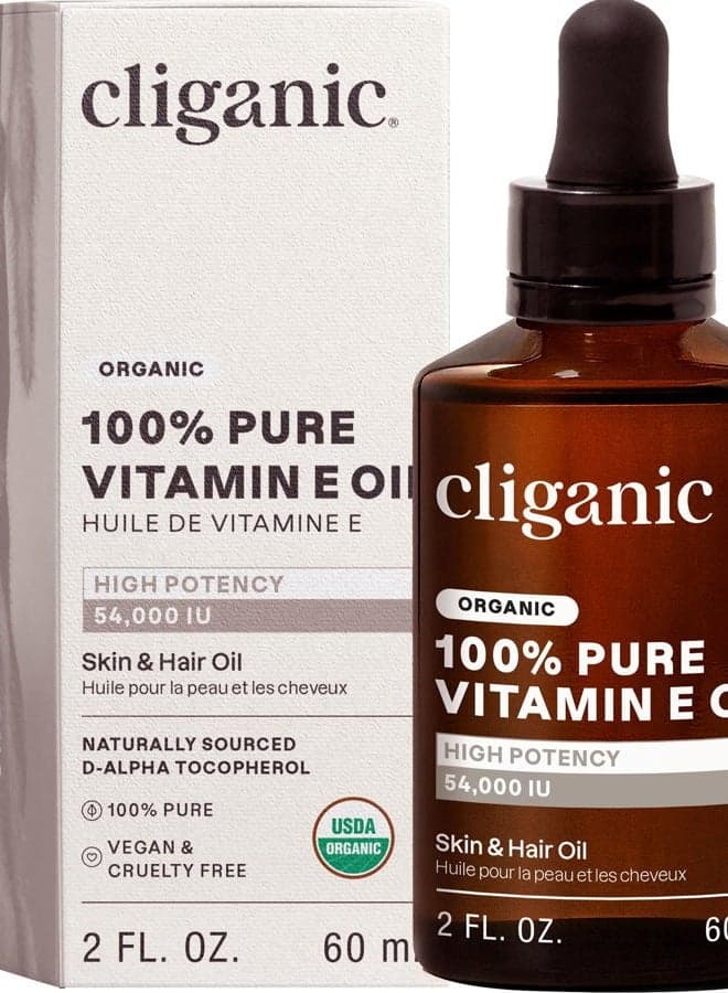 Organic Pure Vitamin E Oil, 2oz